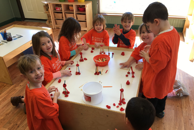 Stepping Stone School Students Collaborate