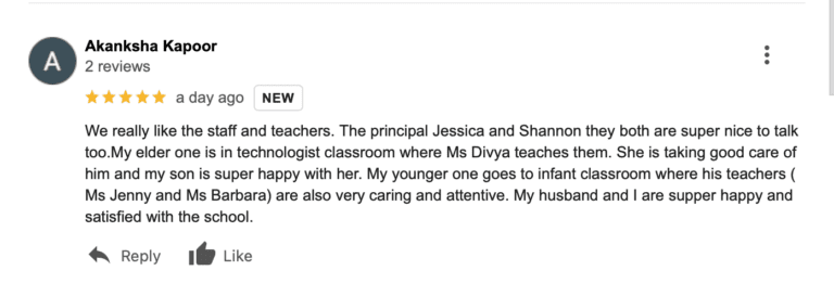 Preschool Review for Stepping Stone School Parmer