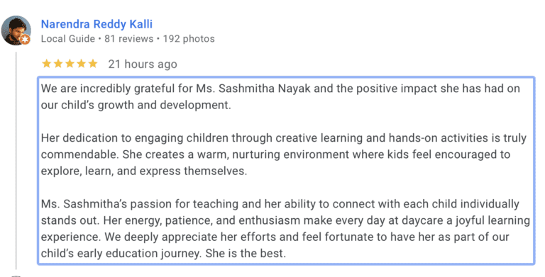 Preschool Review for Stepping Stone School Teravista