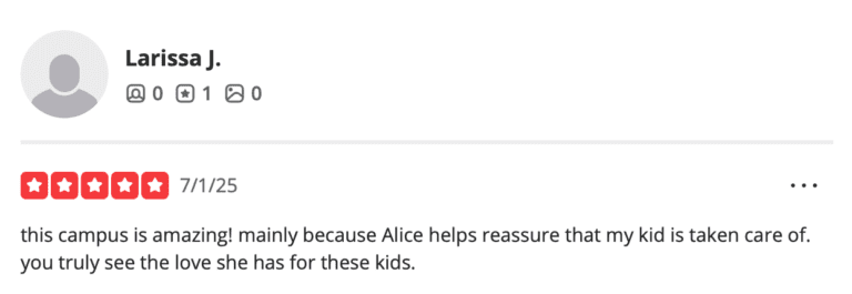 Preschool Review for Stepping Stone School Kyle