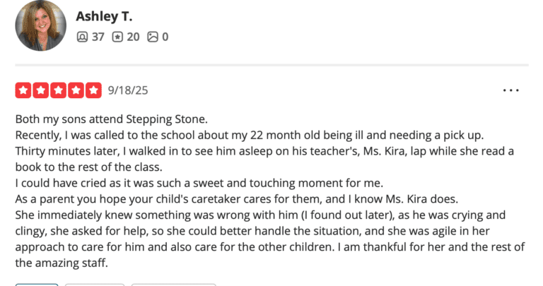 Preschool Review for Stepping Stone School Leander