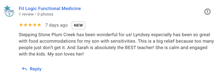 Preschool Review for Stepping Stone School Plum Creek