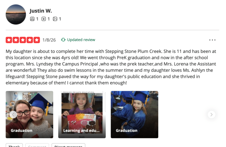 Preschool Review for Stepping Stone School Plum Creek