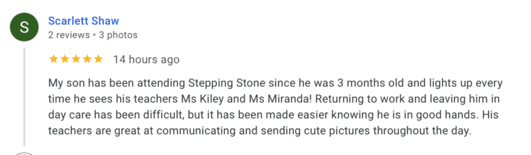 Preschool Review for Stepping Stone School Crestview