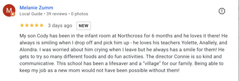 Preschool Review for Stepping Stone School Northcross