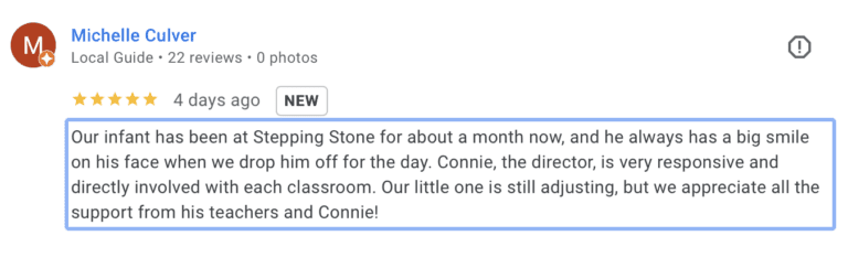 Preschool Review for Stepping Stone School Northcross
