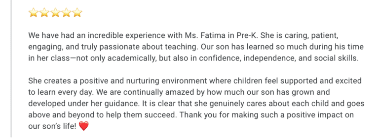 Preschool Review for Stepping Stone School Southpark Meadows