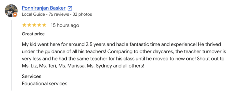 Preschool Review for Stepping Stone School Round Rock