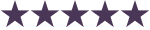 Five purple stars indicating a perfect rating
